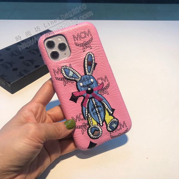 MCM兔子刺繡手機殼 官方同步 高品質 MCM蘋果手機套  mmk1102